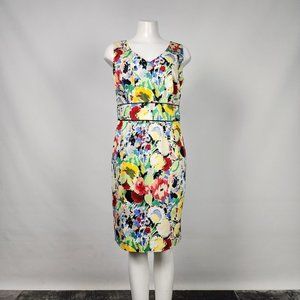 Cleo Colorful Floral Midi Dress